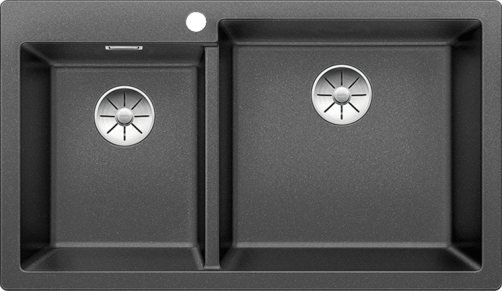 Chiuveta bucatarie Pleon 9 523057, Cuva Mare dreapta, silgranit Antracit, 860 x 500 mm, Blanco